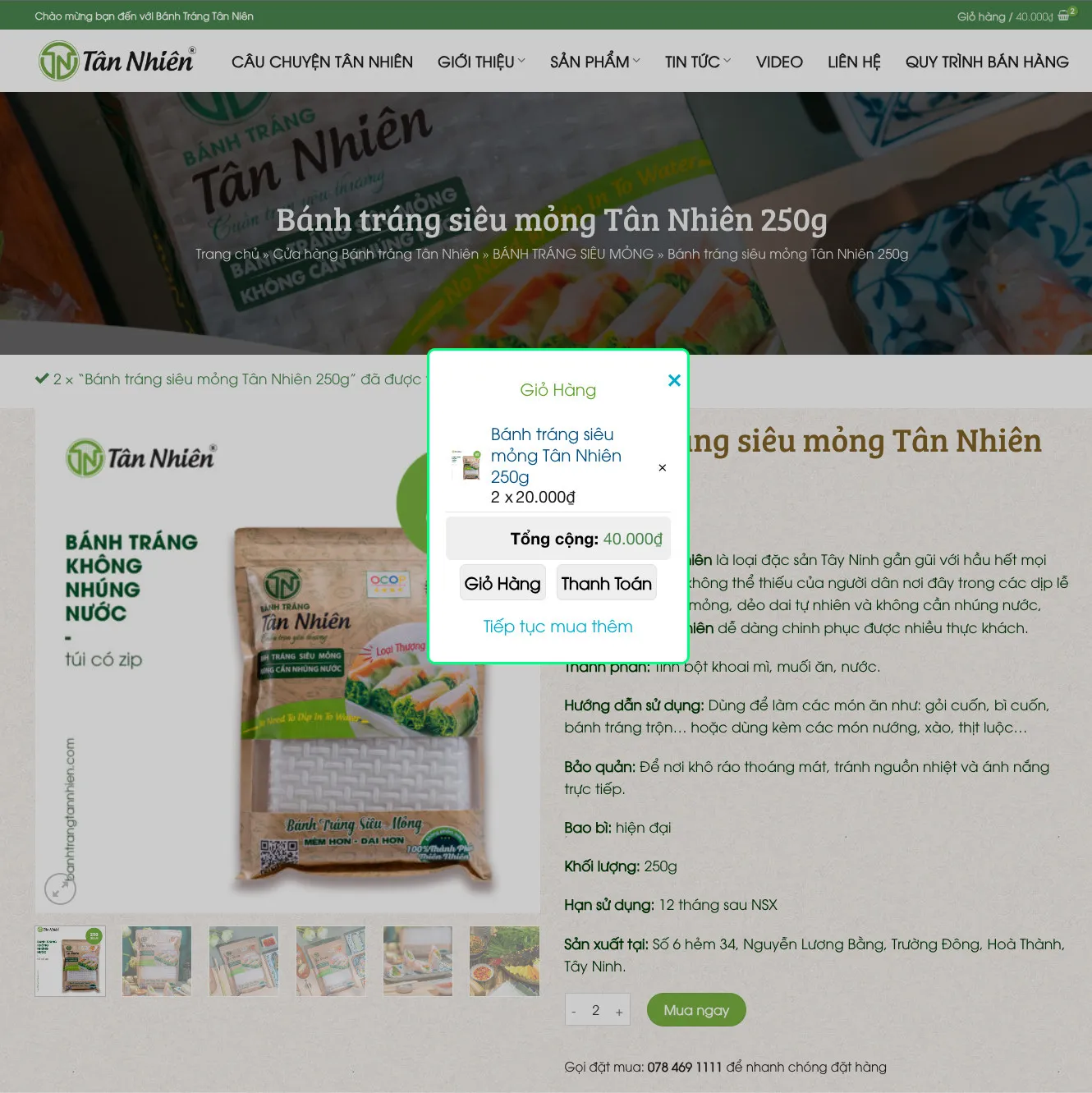 Mua hàng bánh tráng Tân Nhiên - 3