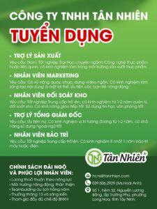 Tân Nhiên tuyển dụng tháng 10